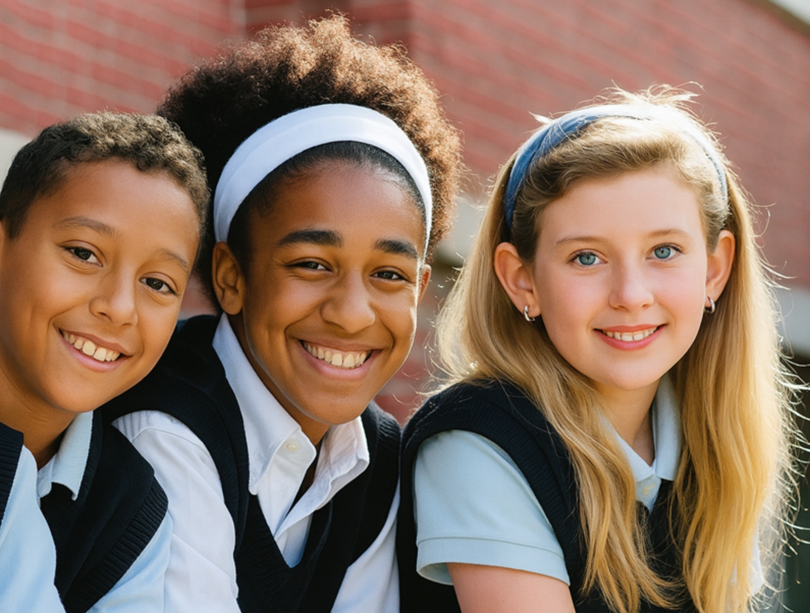 Students in uniform representing a Top Marks school community